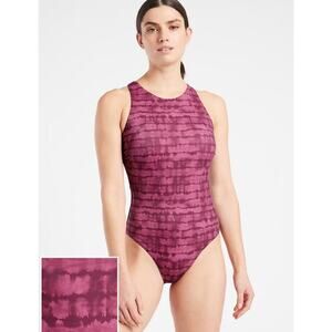Athleta Maldives One Piece Swimsuit Sz XS Tahiti vintage Plum